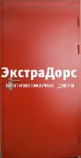 Противопожарная дверь ДМП-01-60 одностворчатая металлическая красная