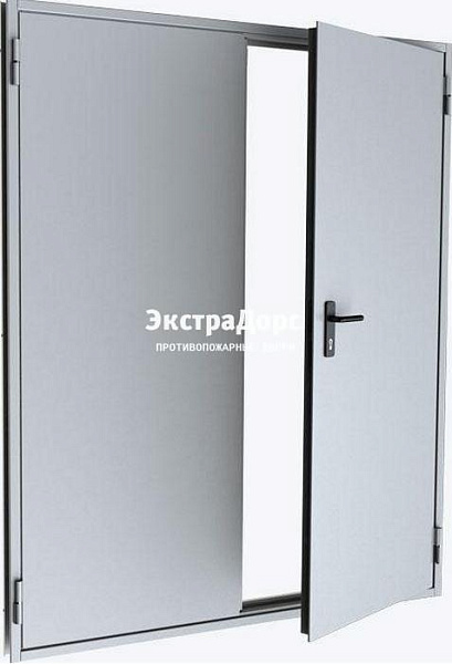Противопожарная дверь двухстворчатая дымогазонепроницаемая в Москве  купить