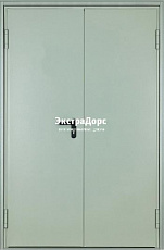 Двухстворчатая противопожарная дверь ДПМ-01-30 входная металлическая двупольная (левая)