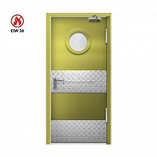 Противопожарная дверь EIW 30 ДО-01-EIW-30 ДП67 однопольная остекленная