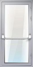 Противопожарная дверь EIWS 45 однопольная алюминиевая