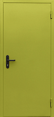 Дверь противопожарная шумоизоляционная горчичного цвета
