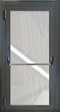 Противопожарная дверь EIWS 60 одностворчатая алюминиевая
