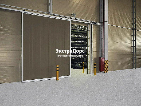 Противопожарные автоматические ворота коричневые в Москве  купить