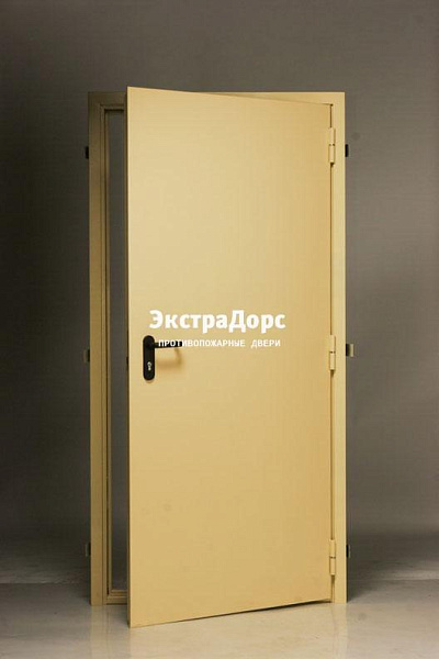 Дверь глухая противопожарная EI 30 ДМП желтая в Москве  купить