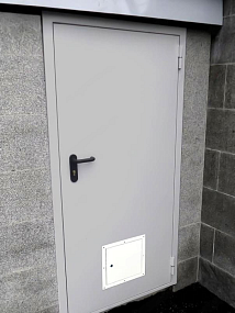 Дверь противопожарная со стыковочным узлом однопольная глухая