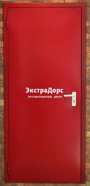 Дверь металлическая противопожарная глухая EI 60 ДПМ-01 красная