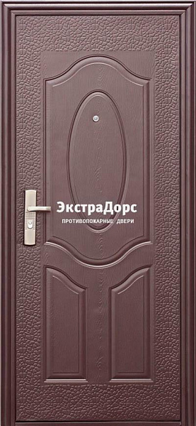 Дверь противопожарная утепленная металлическая глухая EI 30 с ламинатом в Москве  купить