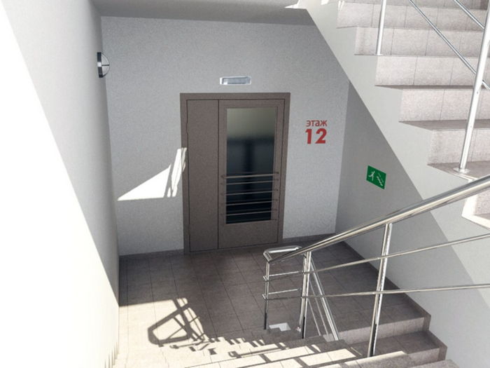Двери в складские помещения и на лестничные площадки