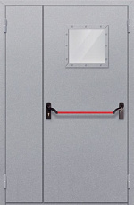 Дверь с выпадающим порогом противопожарная EIS-60 полуторная