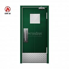 Маятниковая противопожарная дверь остекленная EIW 30 ДОП-01-EIW30 ДП23